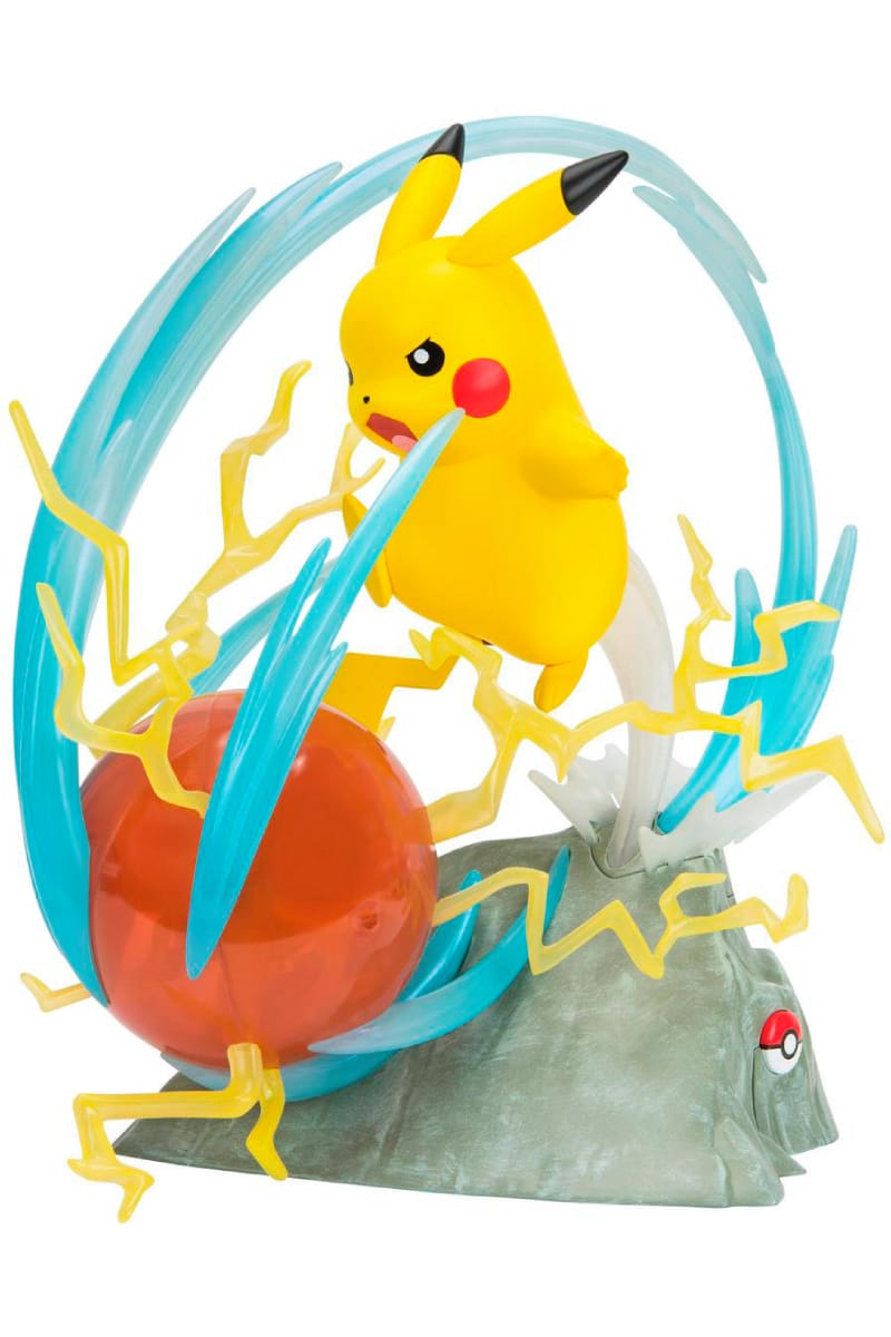 Stor Pikachu 25-årsjubileumsfigur med ljus