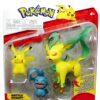 Pikachu Wynaut och Leafeon figurer