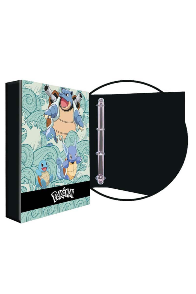 Ringpärm med Blastoise, Wartortle och Squirtle inklusive 10 fickor