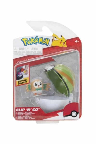 Rowlet och poké boll