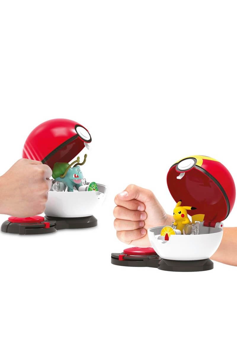 Surprise Attack Poke Ball Battle Game med Bulbasauer och Pikachu