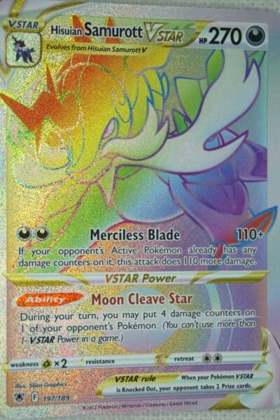 Hisuian Samurott VSTAR 197/189 Hyper Rare
