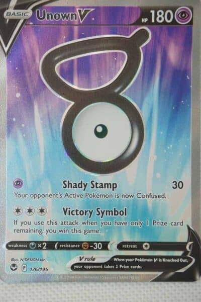 Unown V 176/195 Fullständig konst