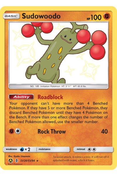 Sudowoodo SV20 / SV94 Shiny Rare