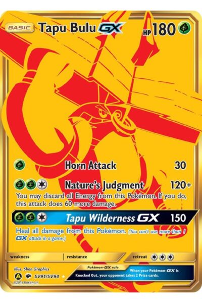 Tapu Bulu GX SV91 / SV94 Gold Secret