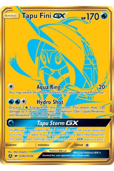 Tapu Fini GX SV92 / SV94 Gold Secret