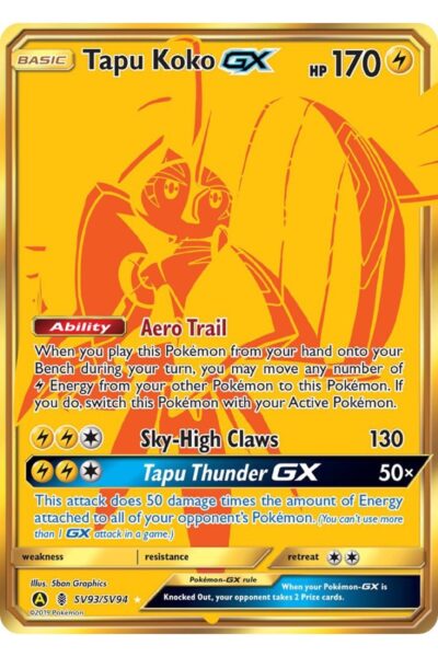 Tapu Koko GX SV93 / SV94 Gold Secret
