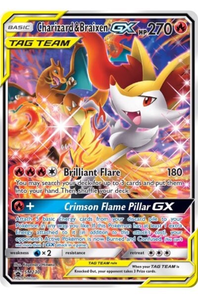 Charizard & Braixen GX SM230 Stor