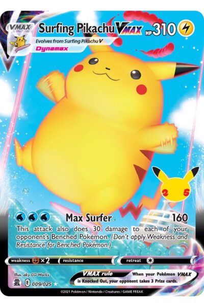 Surfa Pikachu VMAX 9/25